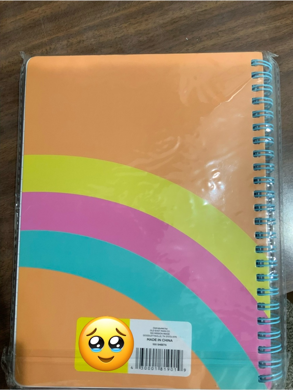 No Drama Llama Spiral Notebook – Colorful Star Confetti Cover - Picture 2 of 2